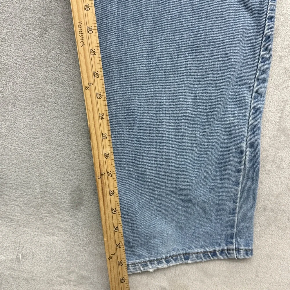 Levi's 550 Relaxed Fit Jeans Mens 36x34 Light Wash Blue Denim Tapered Leg Baggy
